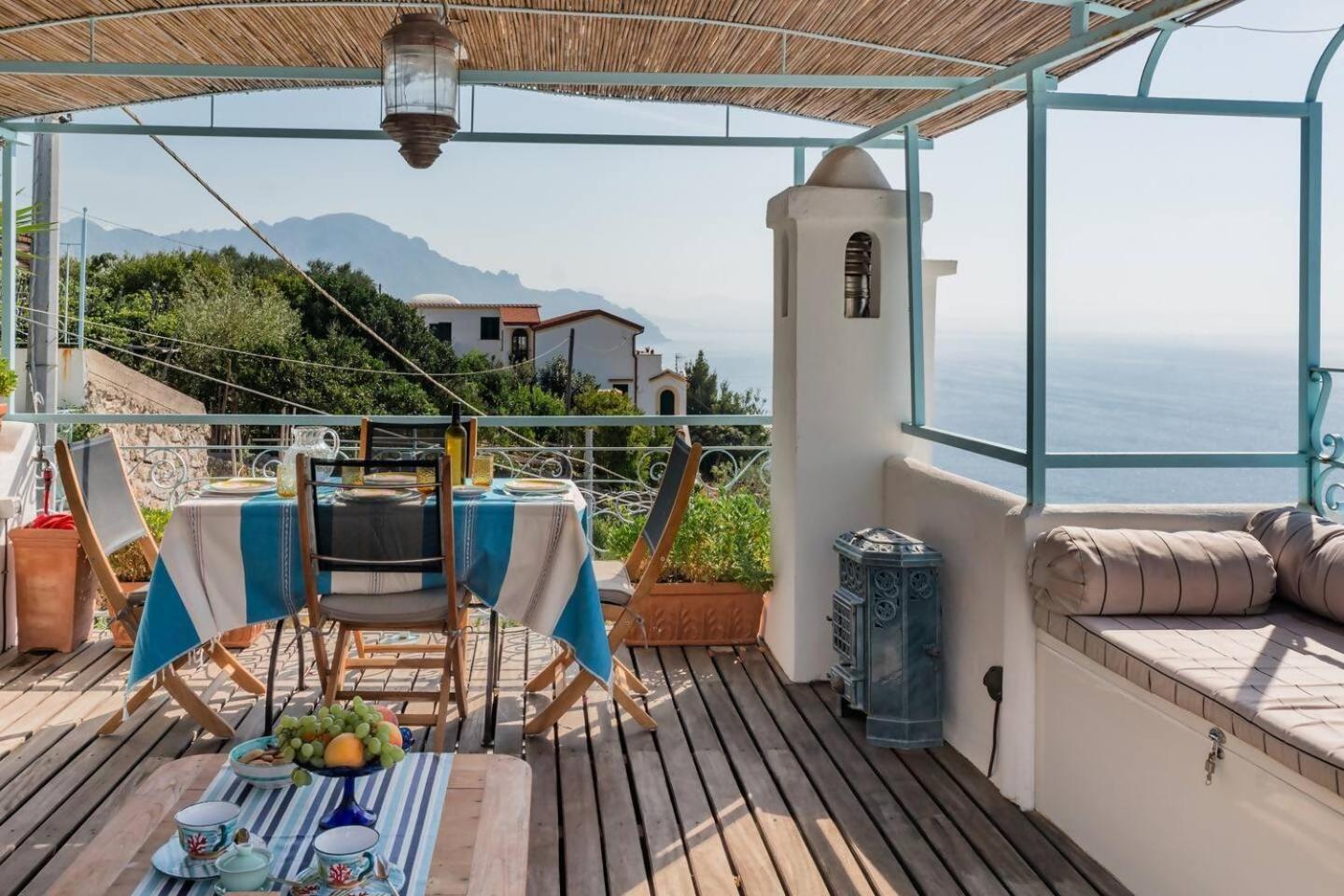 Perla Nel Blu Villa Affacciata Sul Mare Conca dei Marini Exterior foto